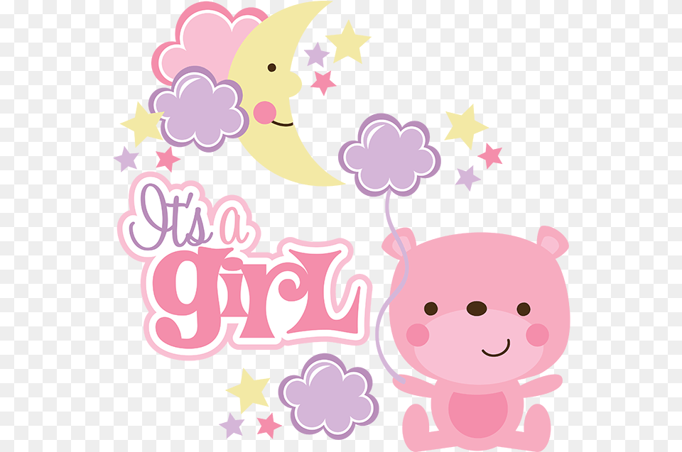 Baby Girl Svg Files Its A Girl Clipart, Animal, Bear, Mammal, Wildlife Free Png