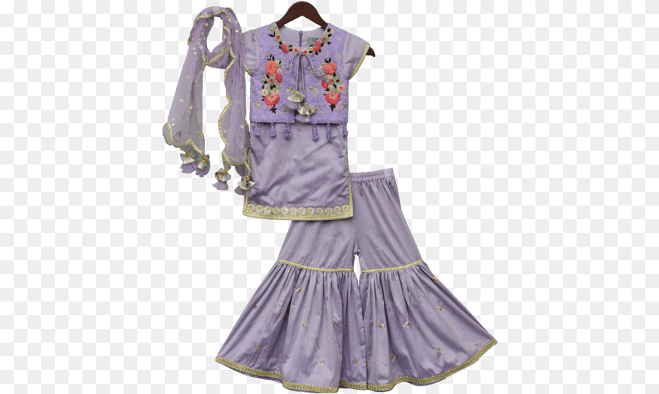 Baby Girls Sharara Dress Designs, Blouse, Clothing, Costume, Person Free Png Download