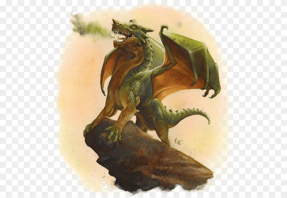 Baby Green Dnd 5e Green Dragon, Animal, Dinosaur, Reptile Png Image