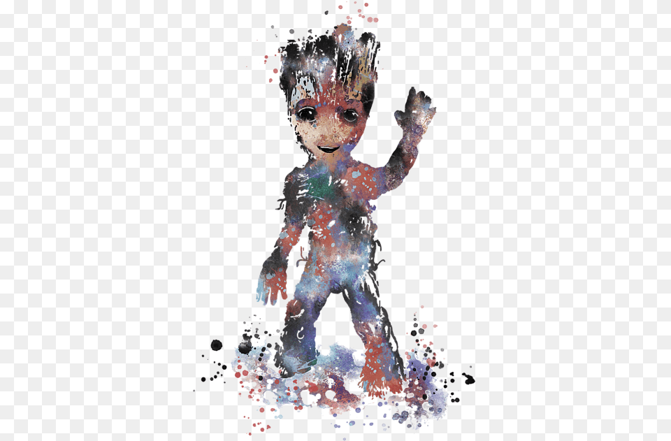 Baby Groot Beach Towel Canvas, Person, Art, Face, Graphics Free Png