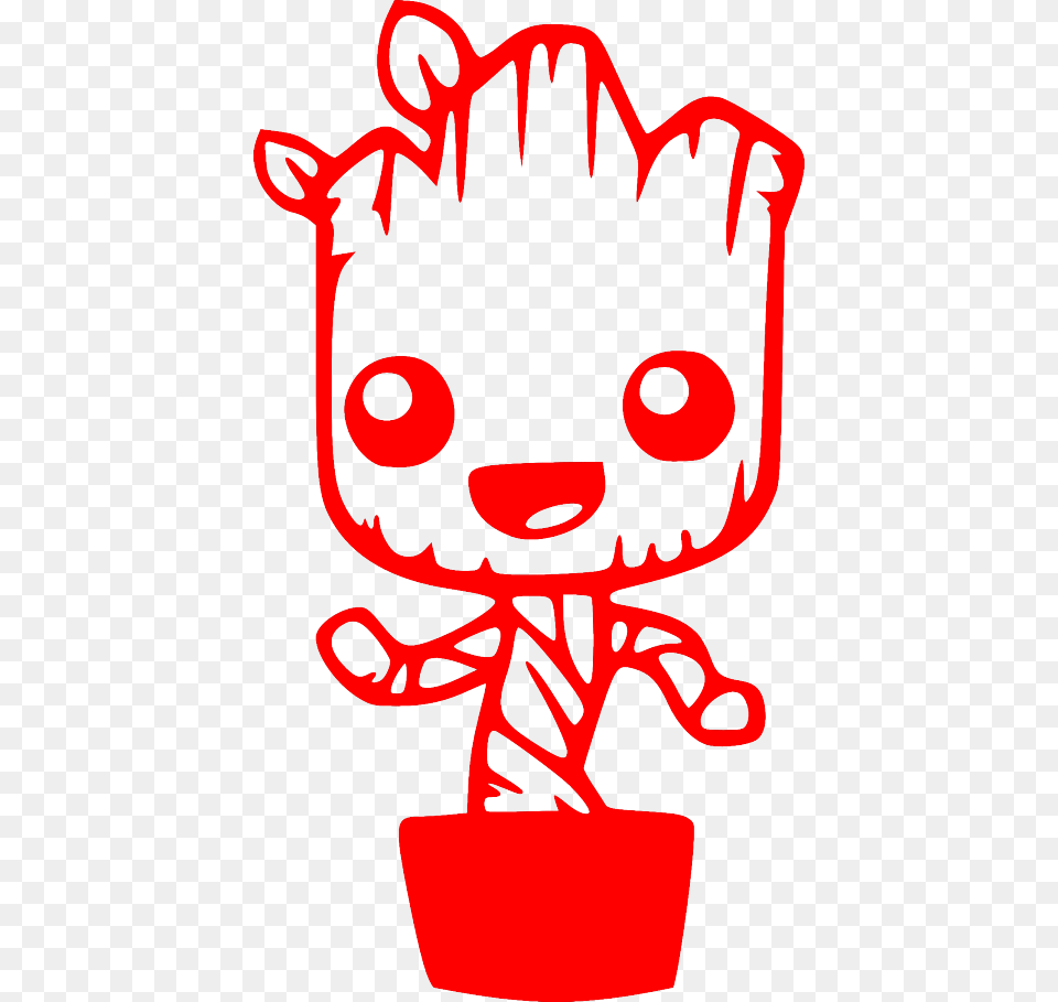 Baby Groot Dancing Guardians Of The Galaxy Funny Car Window Vinyl, Sticker, Dynamite, Weapon Free Png