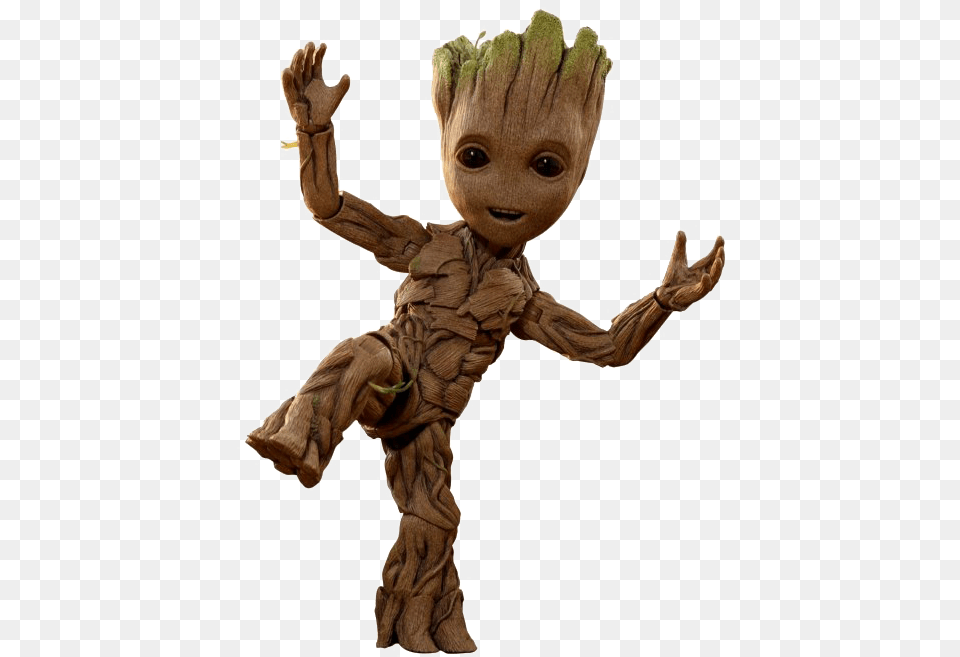 Baby Groot Groot, Alien, Person, Wood, Toy Free Transparent Png