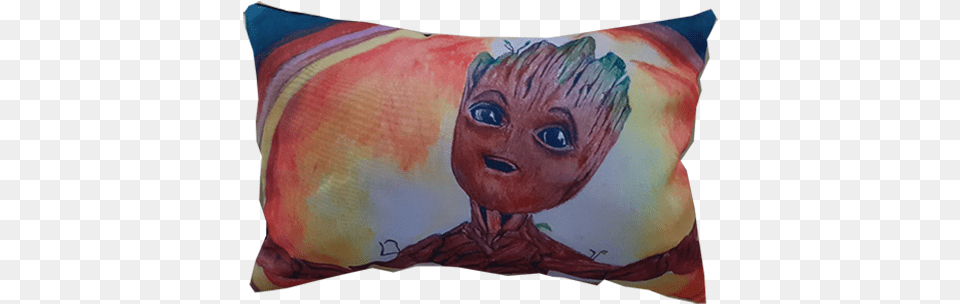 Baby Groot Pillow Pillow, Cushion, Home Decor, Face, Head Free Png