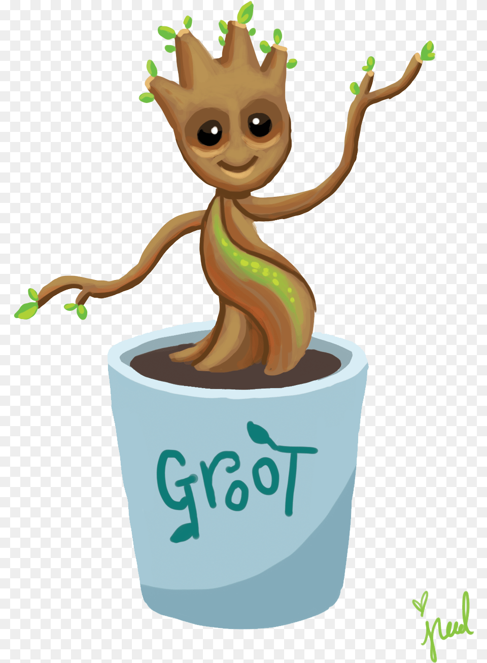 Baby Groot Transparent Background Baby Groot, Animal, Cat, Mammal, Pet Free Png