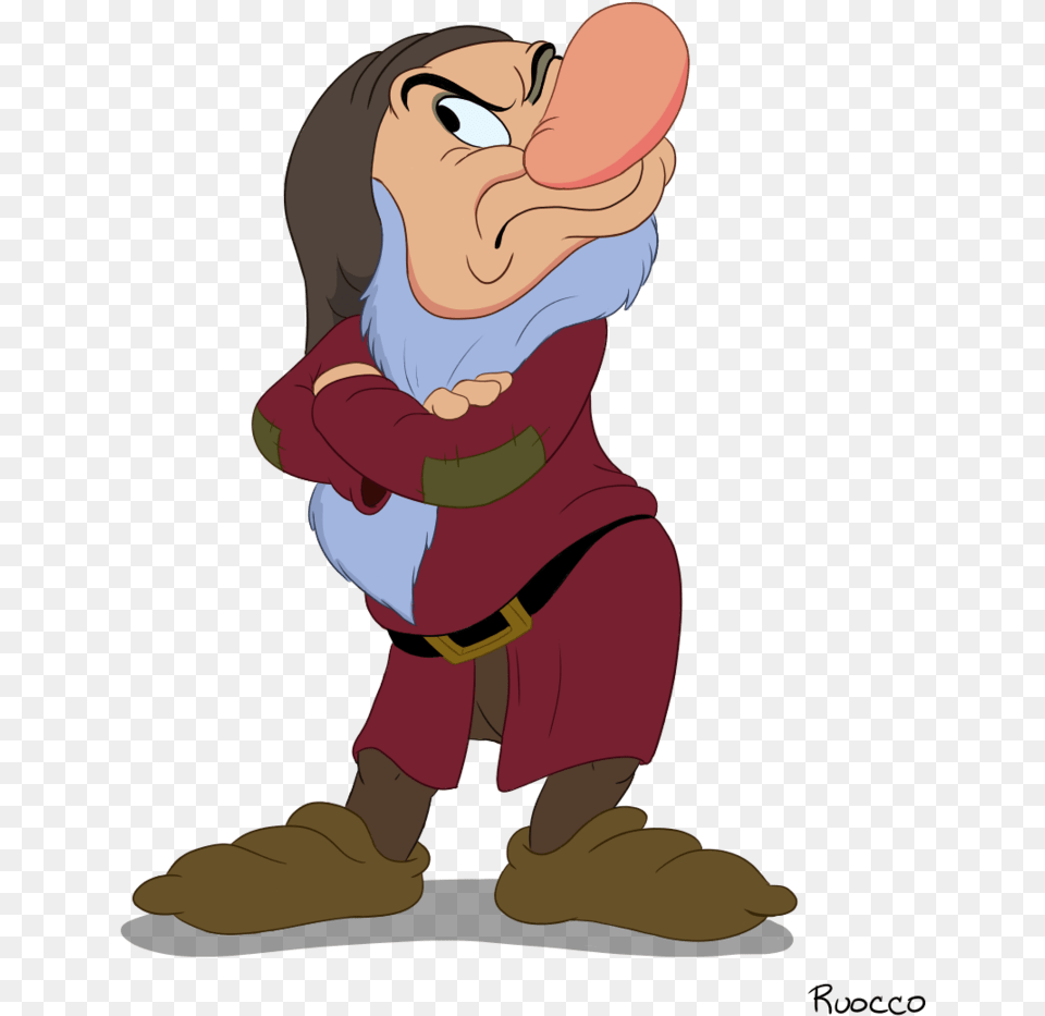 Baby Grumpy Drawings Snow White Pictures And Ideas Grumpy Snow White Dwarf, Cartoon, Person, Face, Head Png