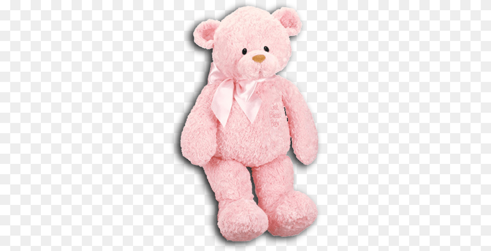 Baby Gund God Bless Baby Extra Large Plush Quotfaithquot Transparent Pink Teddy Bear, Teddy Bear, Toy Png