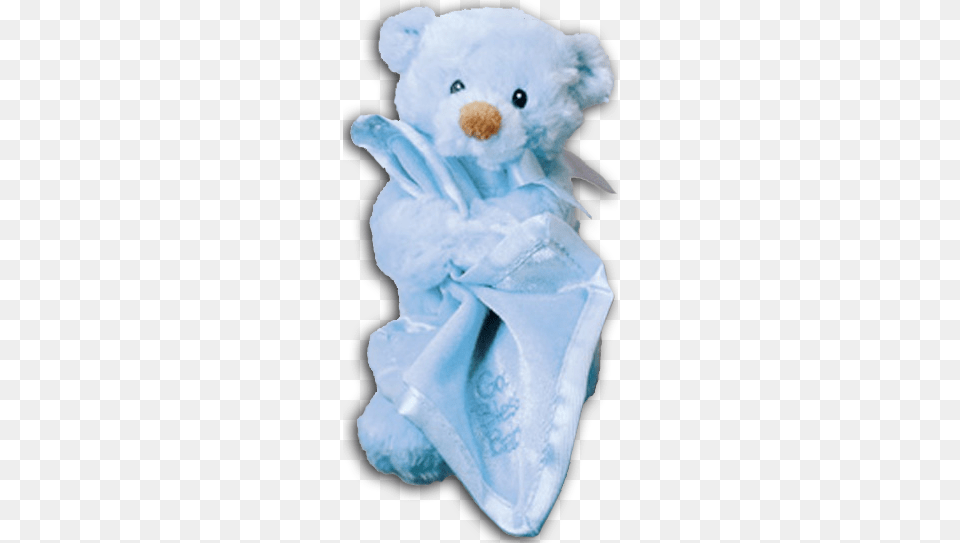 Baby Gund God Bless Baby Quotpraisequot Blue Teddy Bear With Teddy Bear Blanket, Toy, Nature, Outdoors, Snow Png