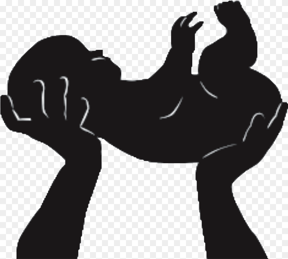 Baby Hands Hands Holding Baby Silhouette, Person Free Transparent Png
