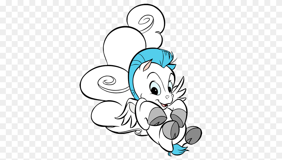 Baby Hercules And Baby Pegasus Clip Art Disney Clip Art Galore, Book, Comics, Publication, Drawing Png