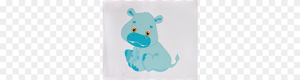 Baby Hippo Throw Blanket Baby Hippo Kid Birthdays Christmas Day, Applique, Pattern Png Image