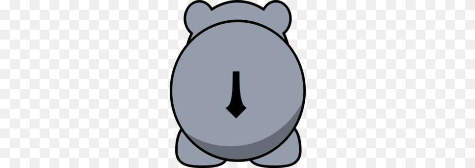 Baby Hippopotamus The Hippo Drawing, Disk, Alarm Clock, Clock Free Transparent Png