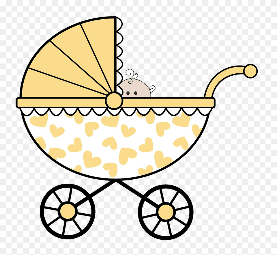 Baby In A Stroller Clipart, Wheel, Machine, Furniture, Bed Free Transparent Png