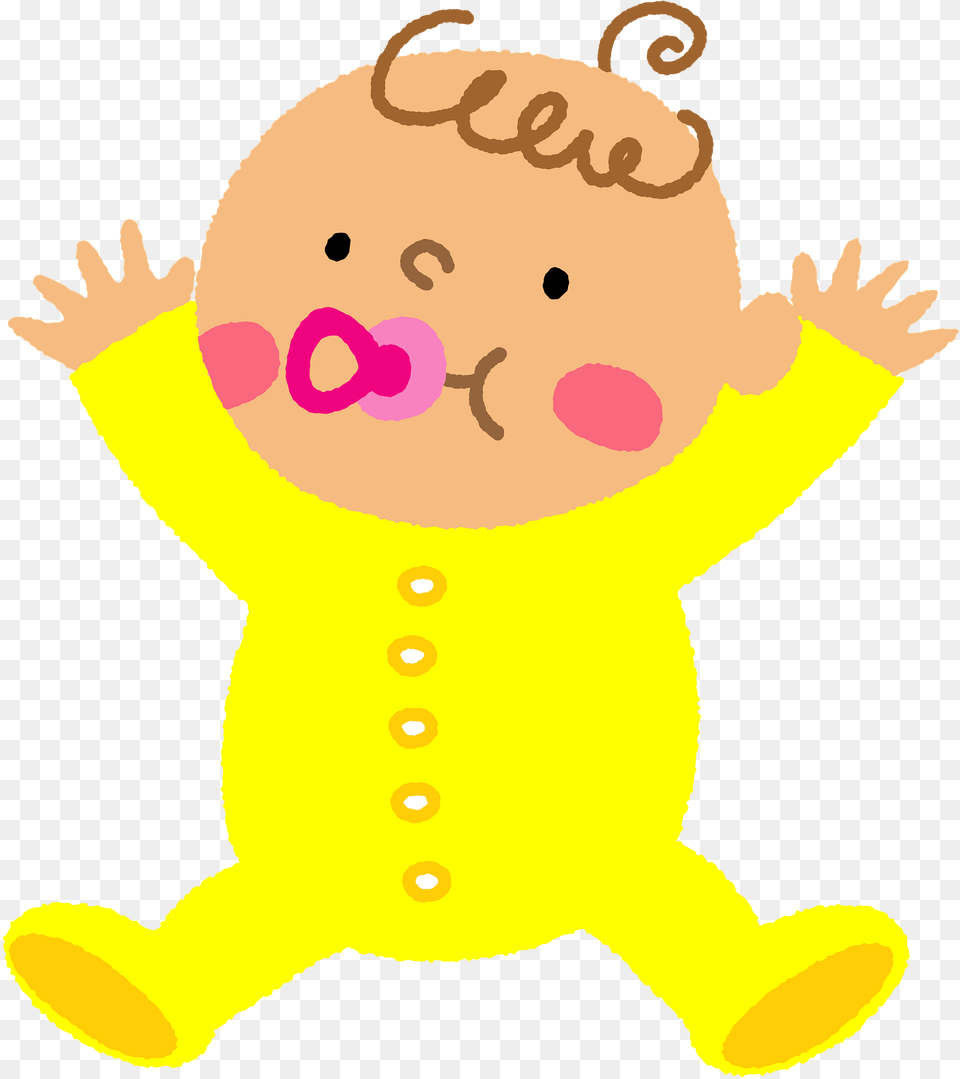 Baby Is Sucking On A Pacifier Clipart, Toy, Face, Head, Person Free Png Download