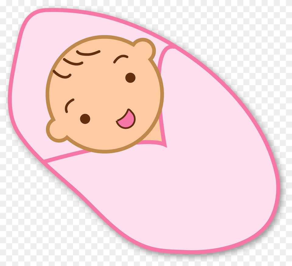 Baby Is Wrapped In A Pink Blanket Clipart, Computer Hardware, Electronics, Hardware, Mouse Png