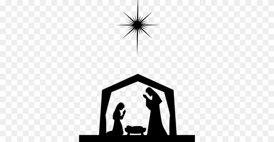 Baby Jesus Silhouette Clip Art New Coloring Kids, Gray Png