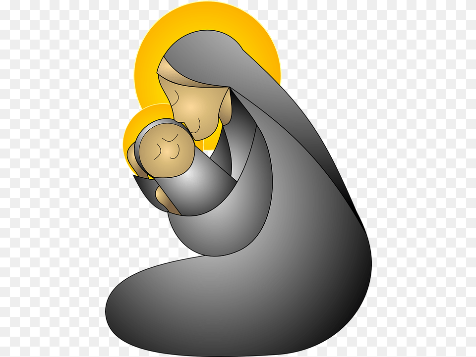 Baby Jesus Transparent Background Religious Mothering Sunday Clipart, Animal, Astronomy, Moon, Nature Free Png Download