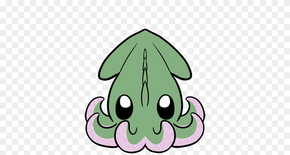 Baby Kraken Charm Design, Leaf, Plant, Animal, Fish Free Png Download