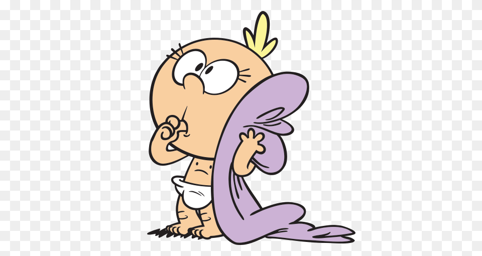 Baby Lily Loud Holding Her Blanket, Cartoon, Person, Clothing, Hat Free Transparent Png