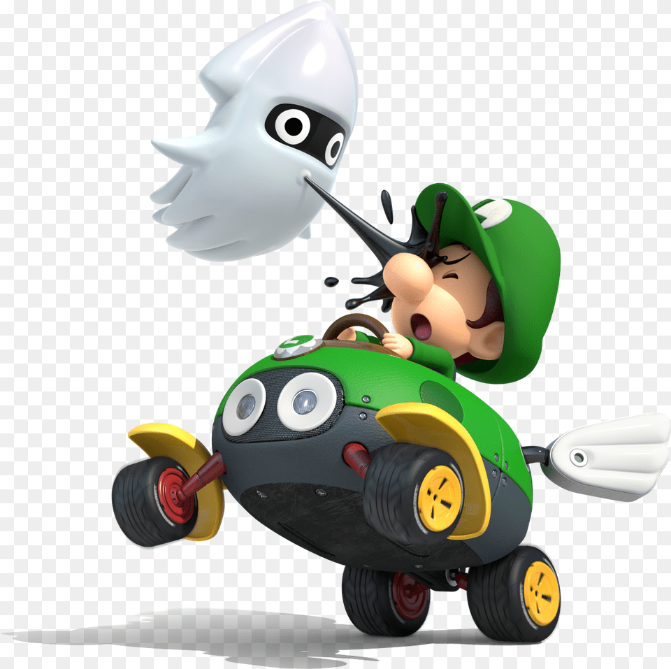 Baby Luigi Mario Kart, Device, Grass, Lawn, Lawn Mower Free Png