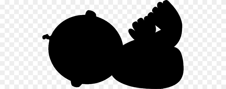 Baby Lying Down, Silhouette, Stencil, Animal, Bear Free Transparent Png