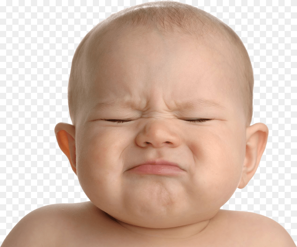 Baby Making Funny Faces Anal Fissure In Child, Face, Frown, Head, Person Png Image
