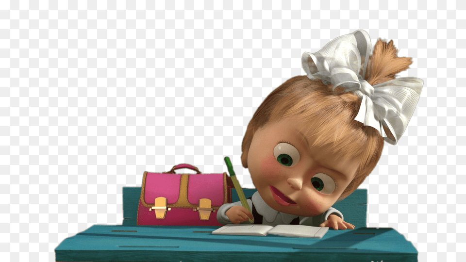 Baby Masha Drawing, Bag, Person, Accessories, Handbag Free Png