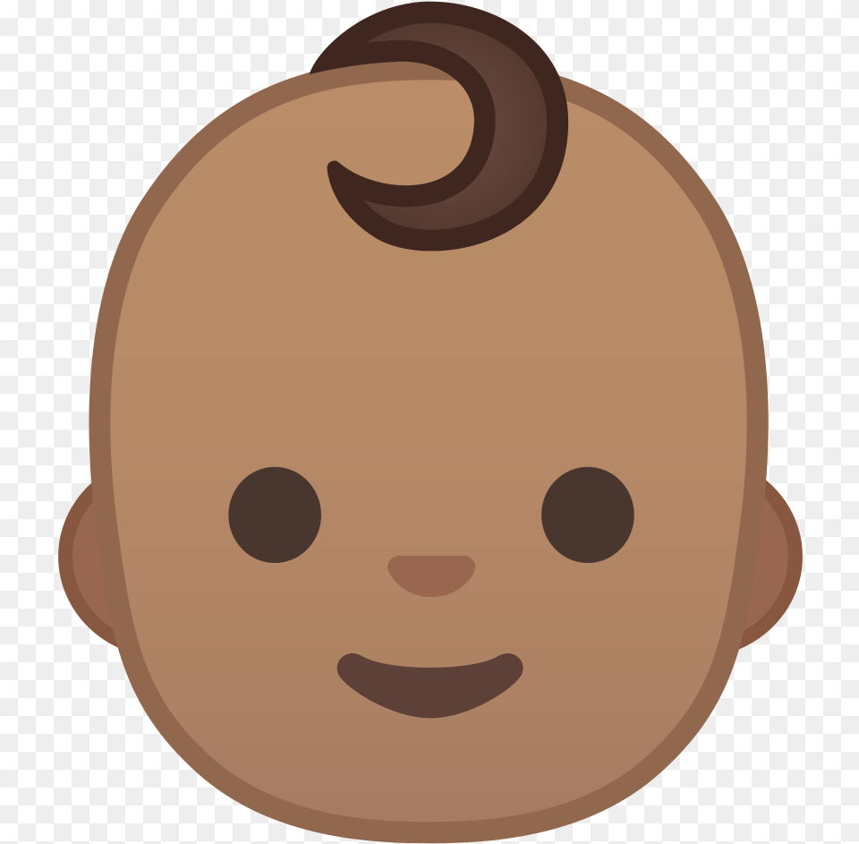 Baby Medium Skin Tone Icon Baby Emoji, Portrait, Face, Head, Photography Png