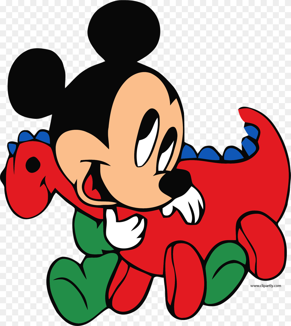 Baby Mickey Dinosaur Doll Wallpaper Clipart Baby Mickey Mouse Red, Person Free Png Download