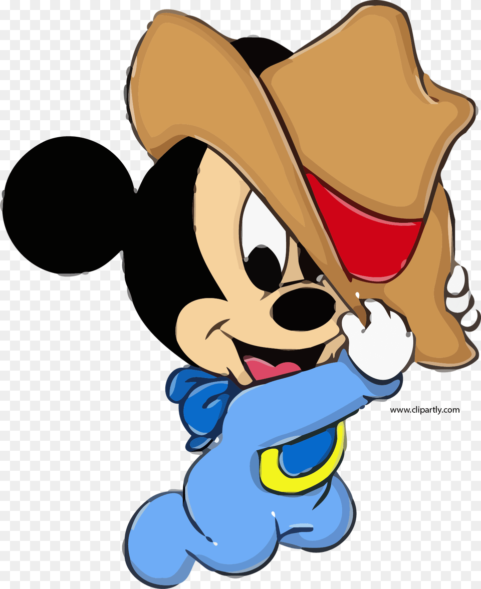 Baby Mickey Disney Baby Cowboy Hat Mouse Pictures Clipart, Clothing, Cartoon, Animal, Cowboy Hat Free Transparent Png