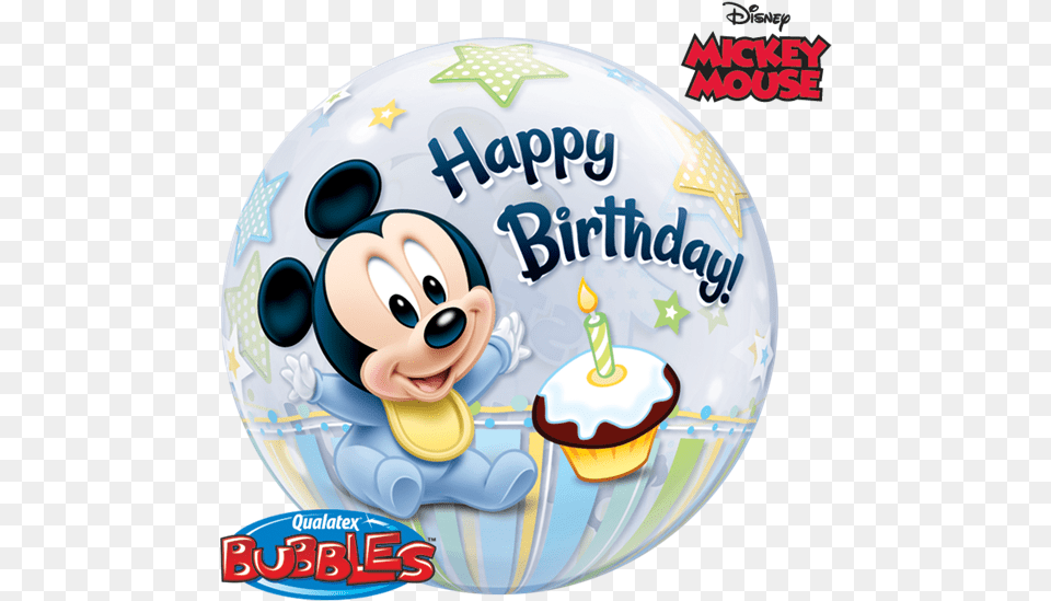 Baby Mickey Mouse 1st Birthday Balloons Mickey Mouse Happy First Birthday Boy, Birthday Cake, Cake, Cream, Dessert Free Png