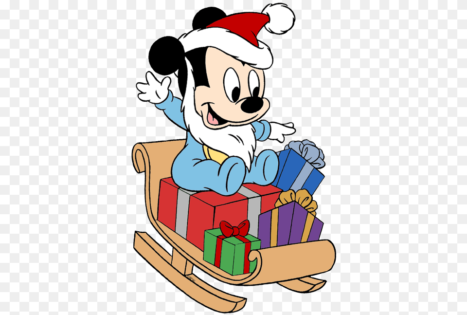 Baby Mickey Mouse Christmas Mickey Mouse Christmas Clip Art Disney, Furniture, Person Png Image