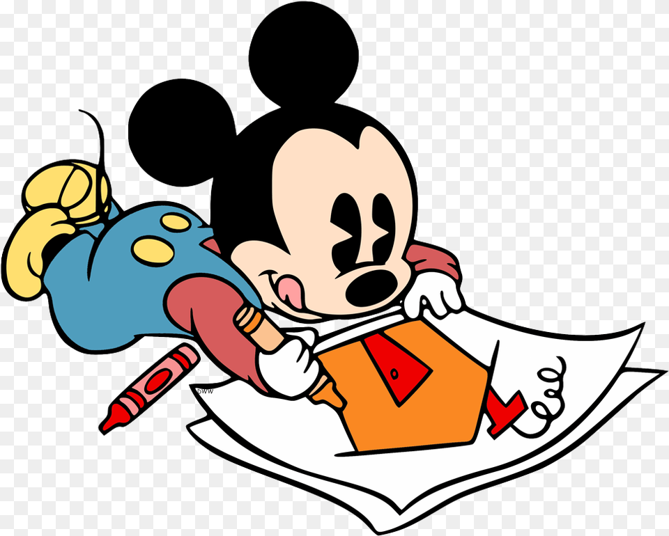 Baby Mickey Mouse Coloring Pages, Cartoon, Person Free Png