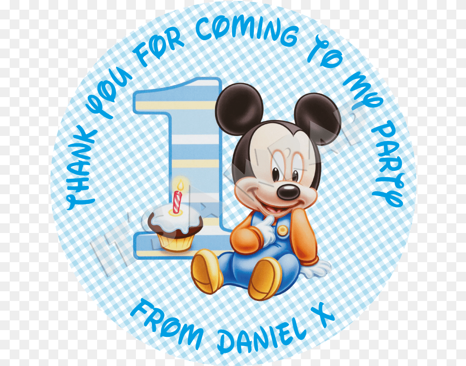 Baby Mickey Mouse Sweet Cone Stickers Mickey Mouse 1 Birthday T Shirt, People, Person, Birthday Cake, Cake Png