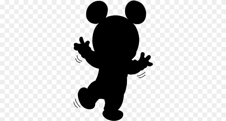 Baby Mickey Mouse Transparent Images Cartoon, Silhouette, Person Png