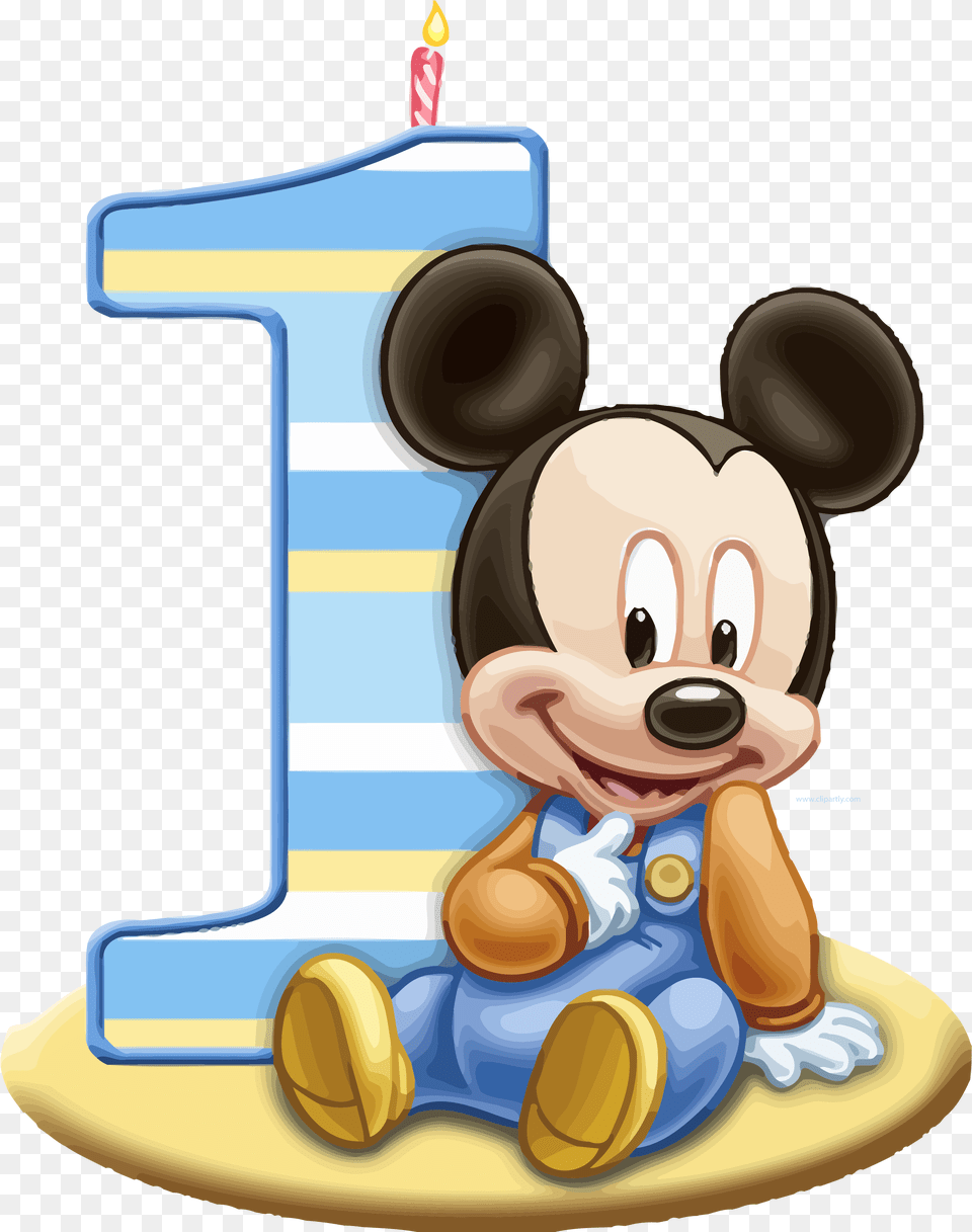 Baby Mickey One Clipart Mickey Mouse Baby 1st Birthday, People, Person, Birthday Cake, Cake Free Png Download