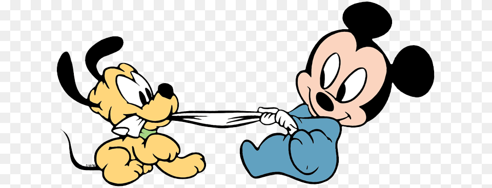 Baby Mickey Pluto Baby Mickey And Pluto, Cartoon, Smoke Pipe Free Png Download