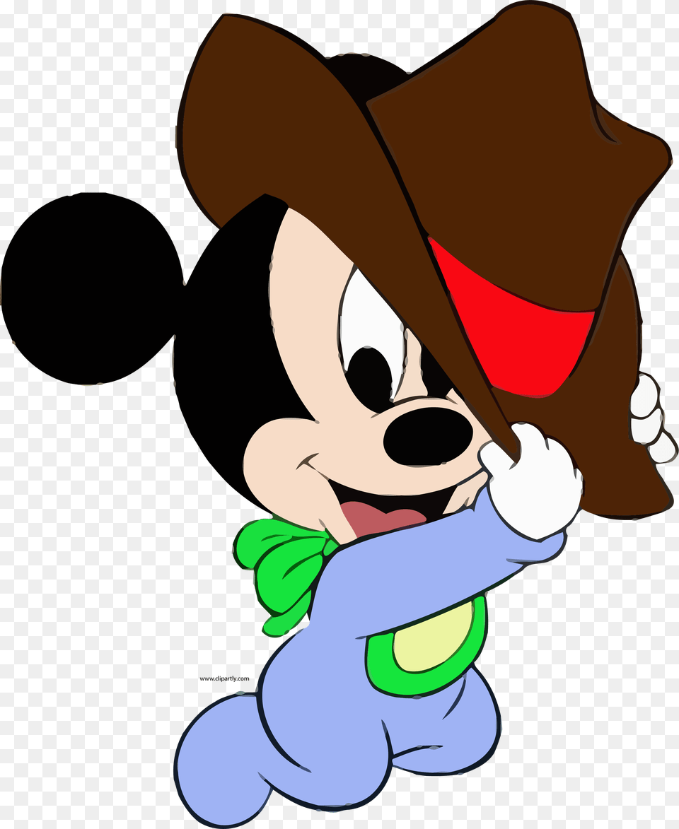 Baby Mickey Wearing Hat Baby Shower Baby Mickey Mickey Mouse Wearing A Hat, Clothing, Cartoon, Person Png