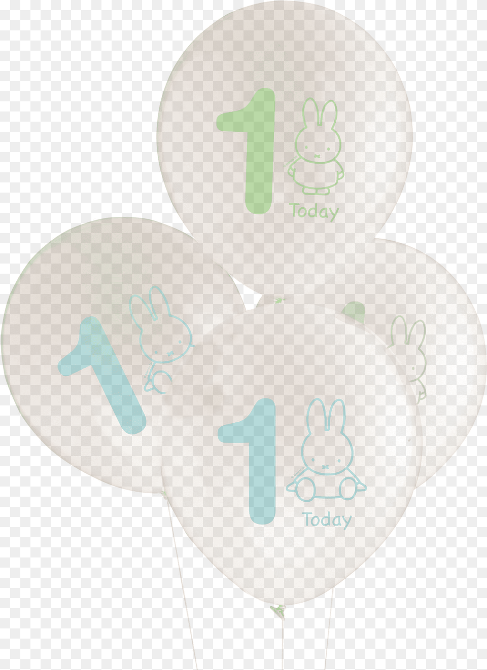 Baby Miffy 1st Birthday Balloons Baby Shower, Balloon Free Transparent Png