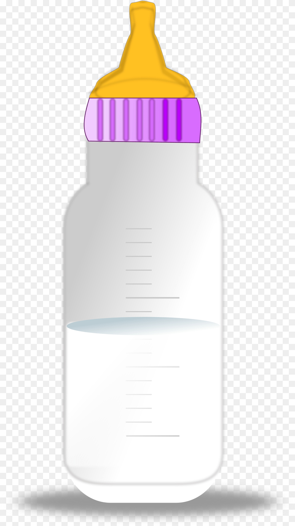 Baby Milk Bottle By Netalloy Clipart Baby Milk Bottle, Water Bottle, Ink Bottle Free Png