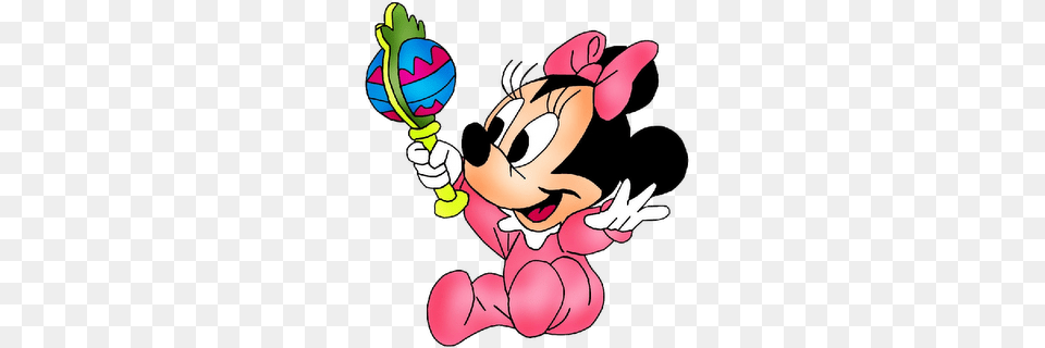 Baby Minnie Mouse, Cartoon, Person, Face, Head Free Png Download