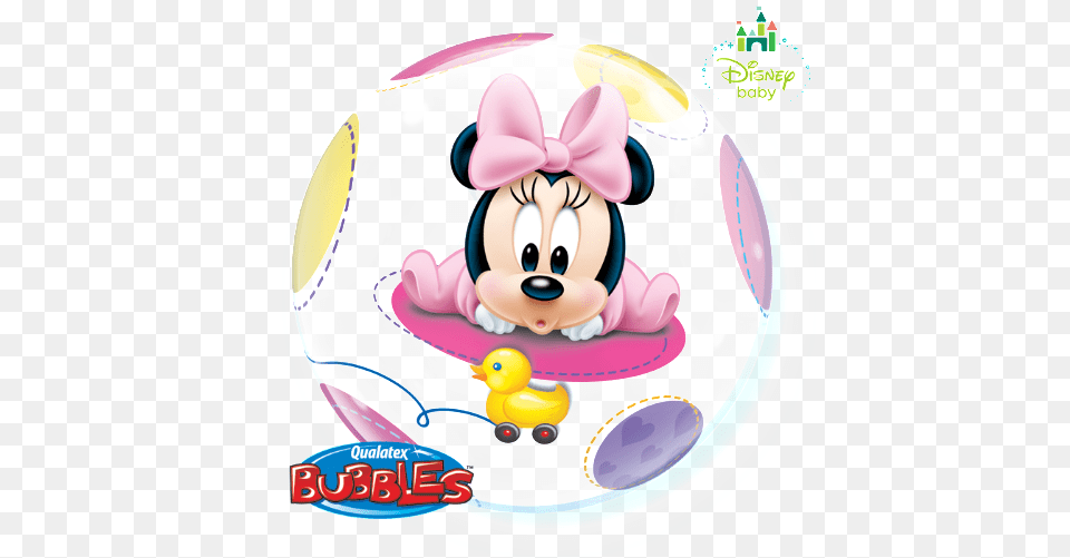 Baby Minnie Mouse Bubble Balloon Free Delivery, Birthday Cake, Cake, Cream, Dessert Png Image