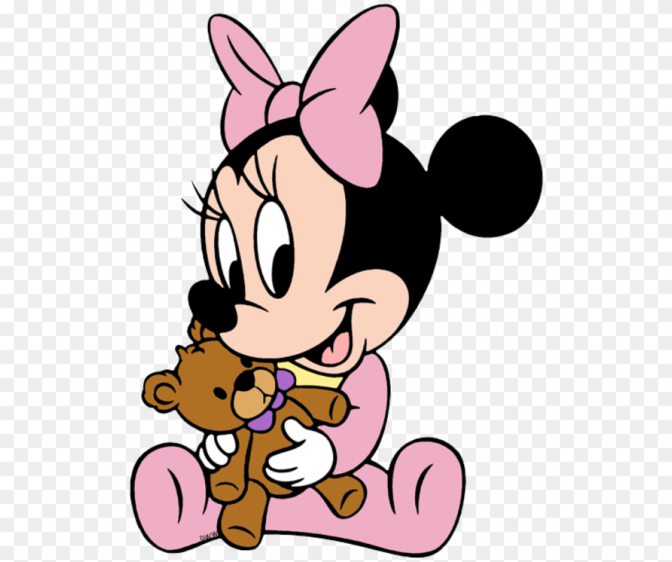 Baby Minnie Mouse Clipart Minnie Baby Disney, Cartoon, Face, Head, Person Free Png