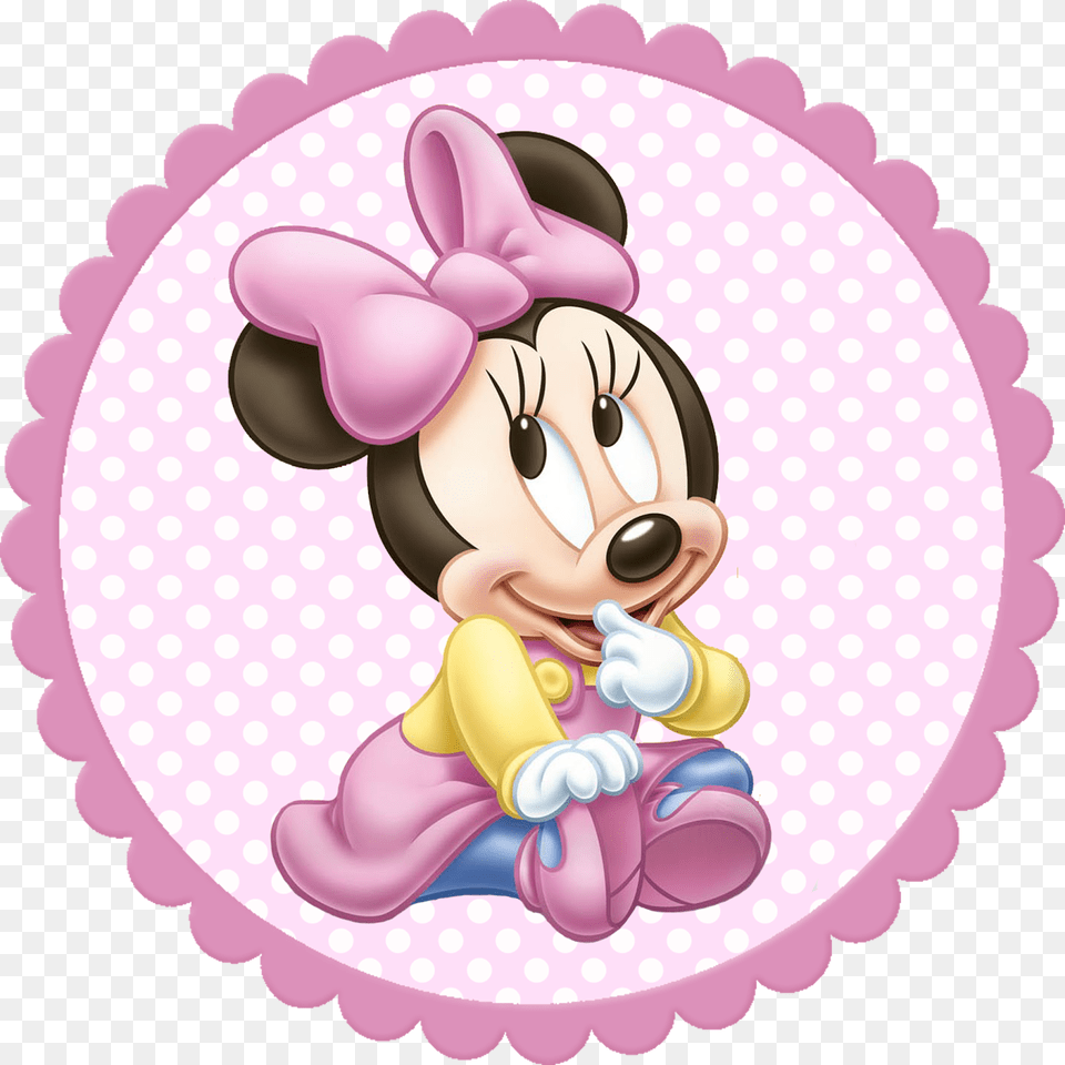 Baby Minnie Mouse Happy Birthday, Birthday Cake, Cake, Cream, Dessert Free Png