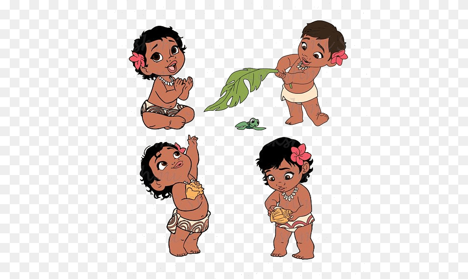 Baby Moana Clip Art, Person, Face, Head, Book Png