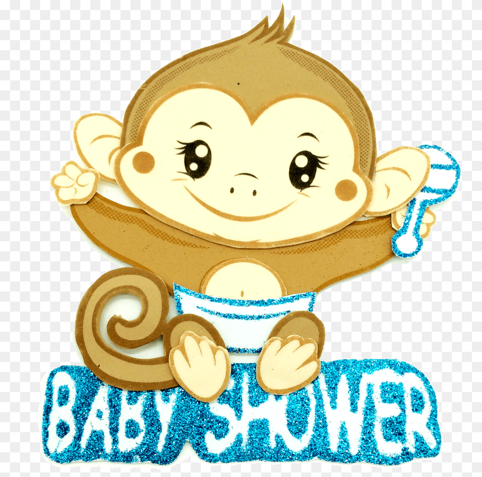 Baby Monkey Cartoon, Cream, Dessert, Food, Ice Cream Png Image