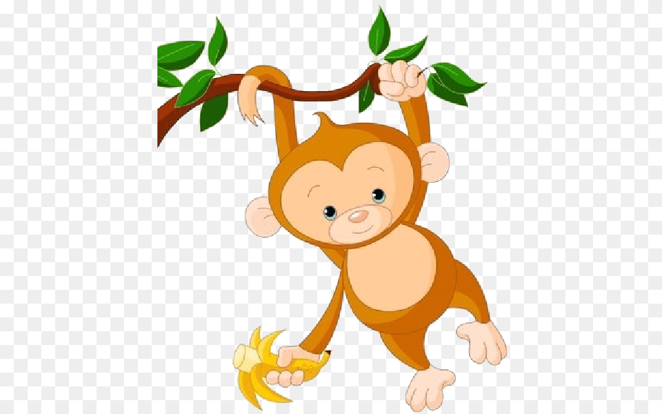 Baby Monkey Clip Art Cute Funny Cartoon Ba Monkey Clip Art Images, Toy Free Transparent Png