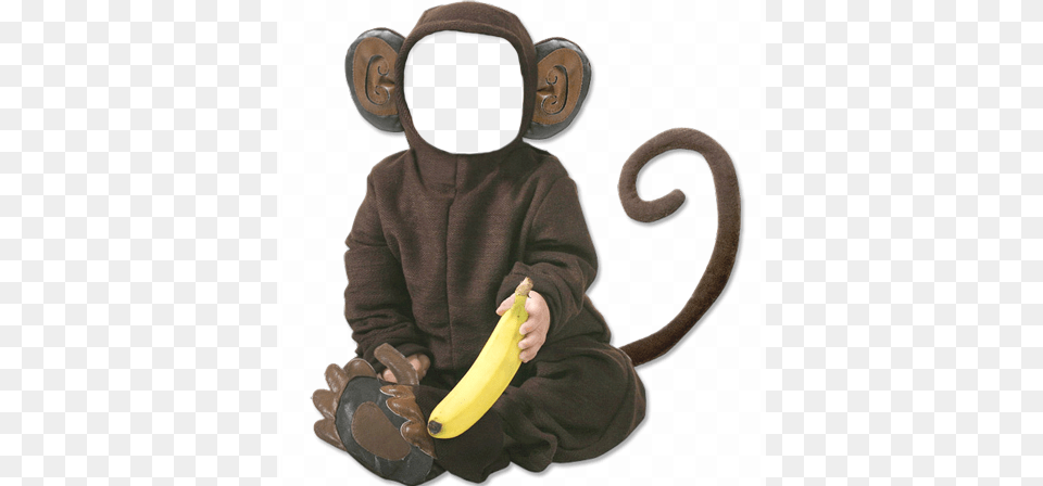 Baby Monkey Halloween Costume 18 Month Girl, Banana, Food, Fruit, Plant Png Image