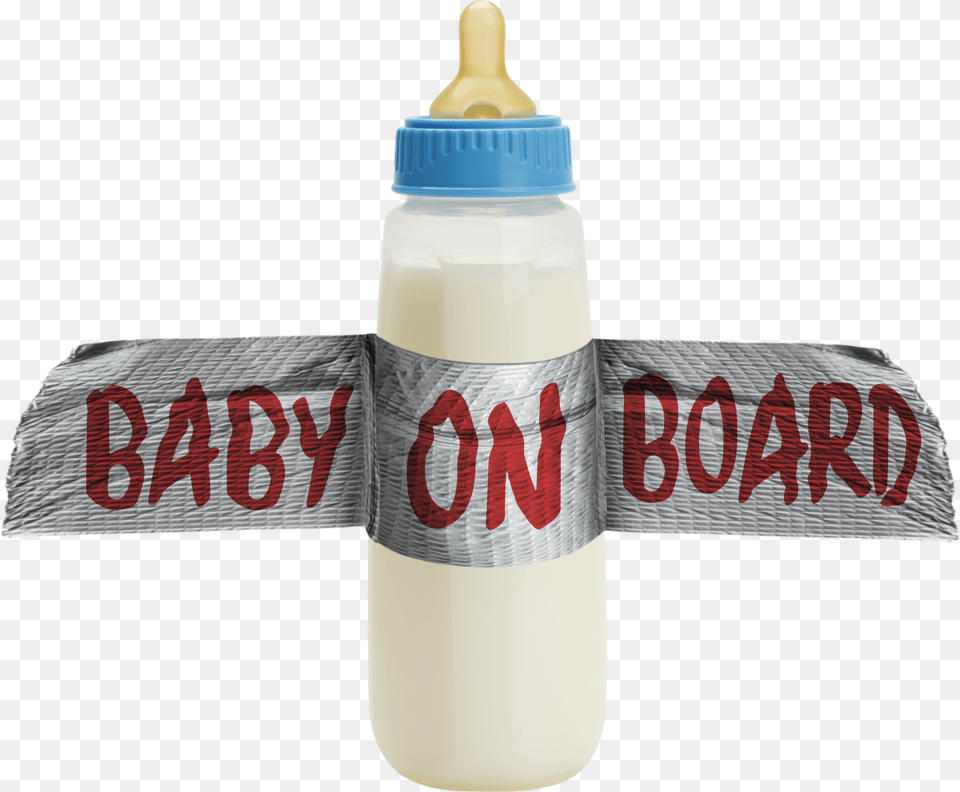 Baby On Board, Bottle, Beverage, Milk Free Transparent Png