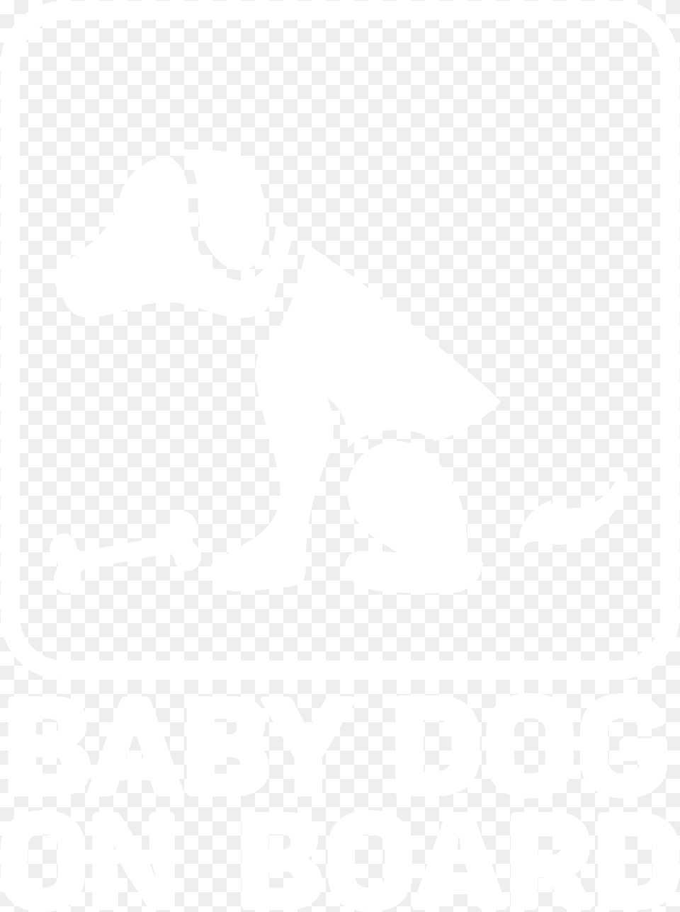 Baby On Board Dog, People, Person, Stencil, Sticker Free Transparent Png
