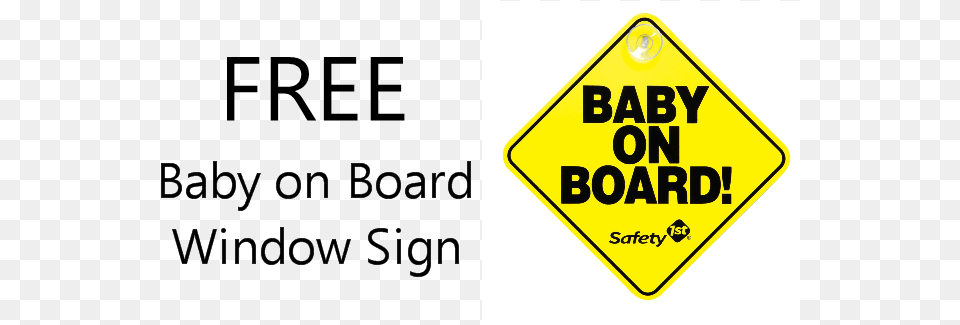 Baby On Board Sign, Symbol, Road Sign Free Png